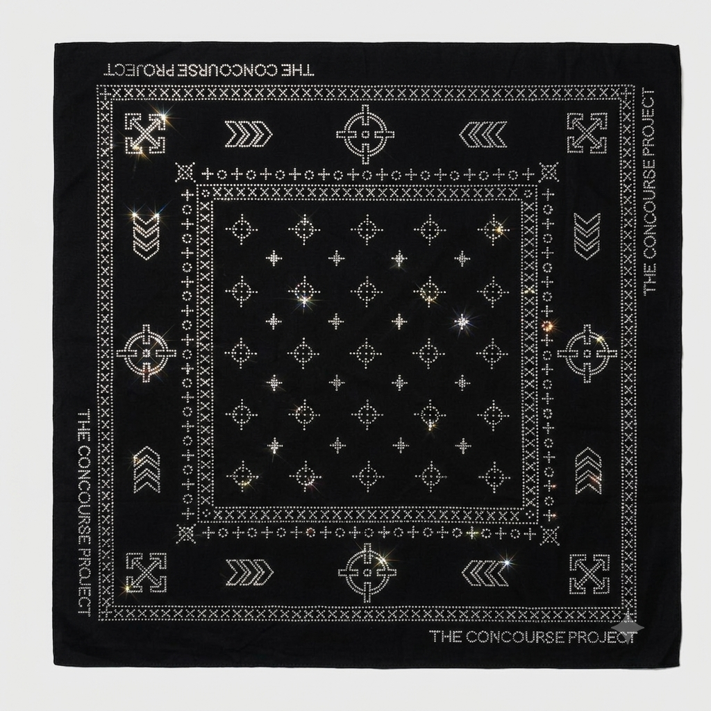 TCP Rhinestone Bandana (Black)