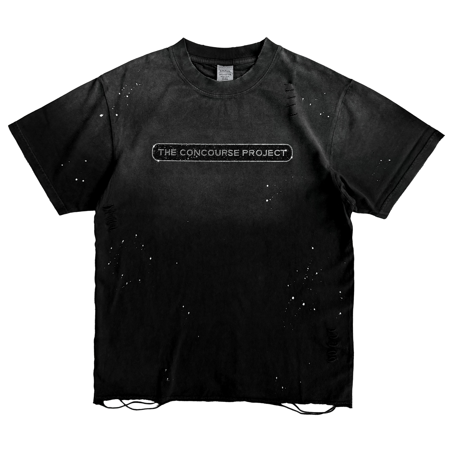 Distressed Rhinestone Logo Unisex Tee