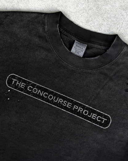 Distressed Rhinestone Logo Unisex Tee