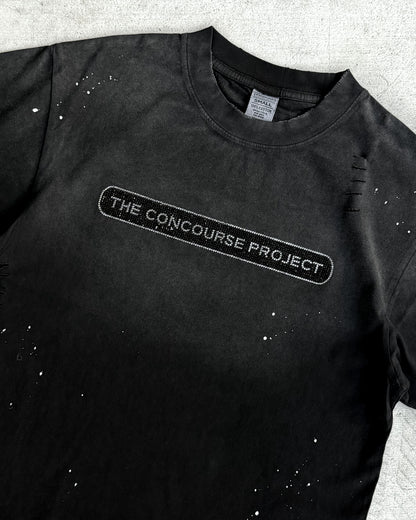Distressed Rhinestone Logo Unisex Tee
