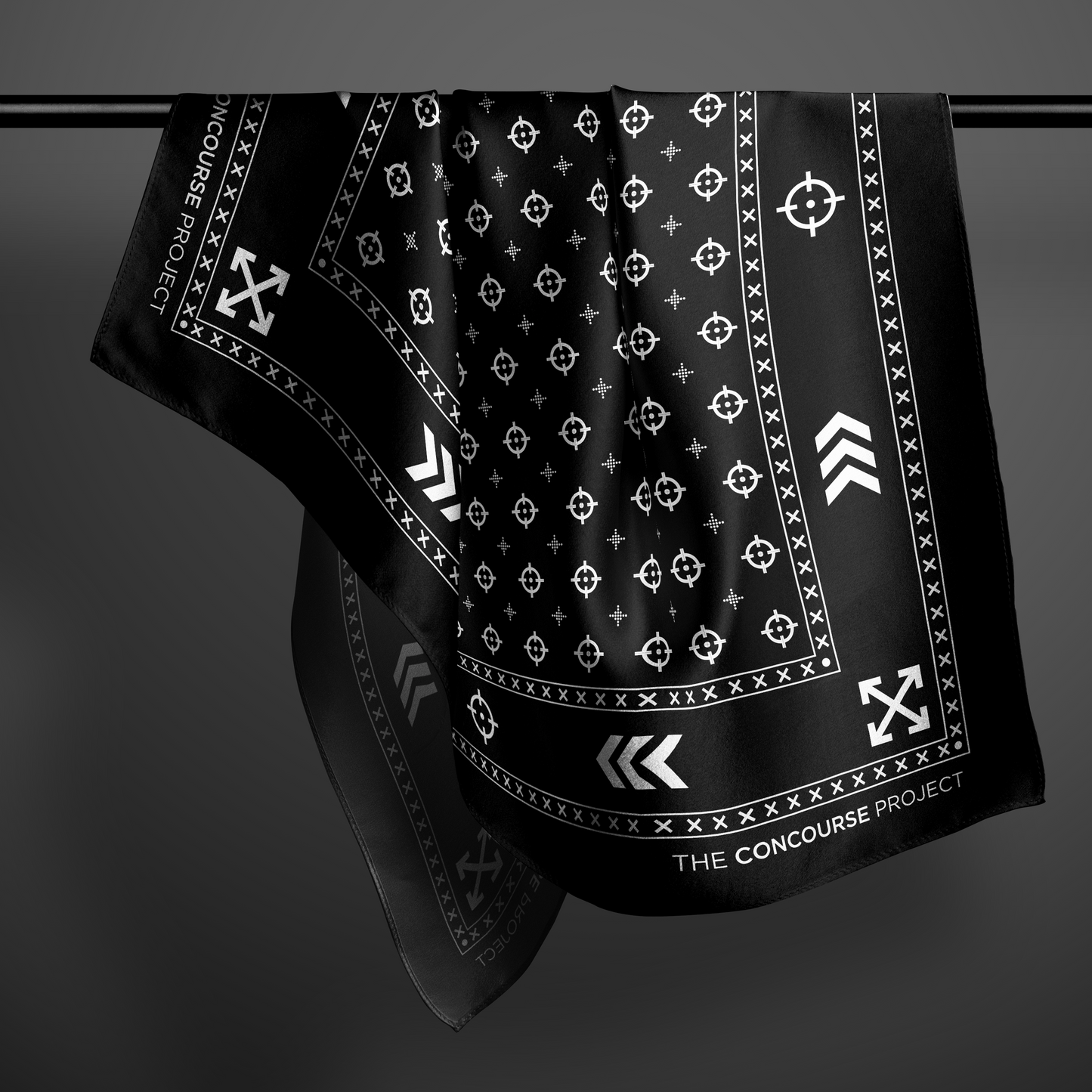 TCP Silk Scarf (Black)
