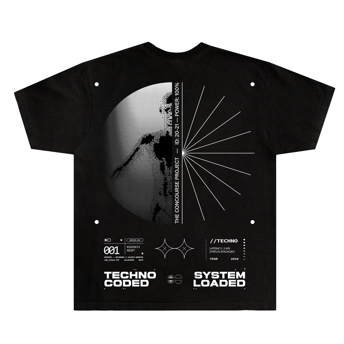 Techno Coded Tee (Black/White)
