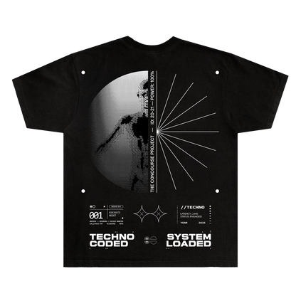 Techno Coded Tee (Black/White)