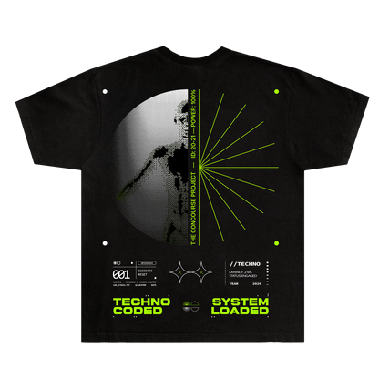 Techno Coded Tee (Black/Green)