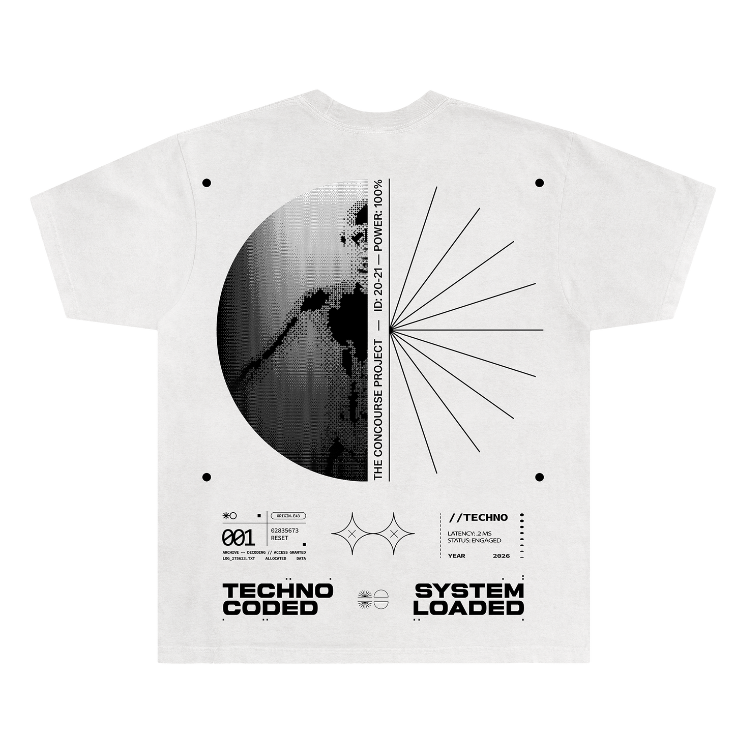 Techno Coded Tee (White)